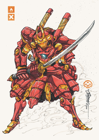 Illustration for article titled Iron Man Looks Badass In Samurai Mech Armor